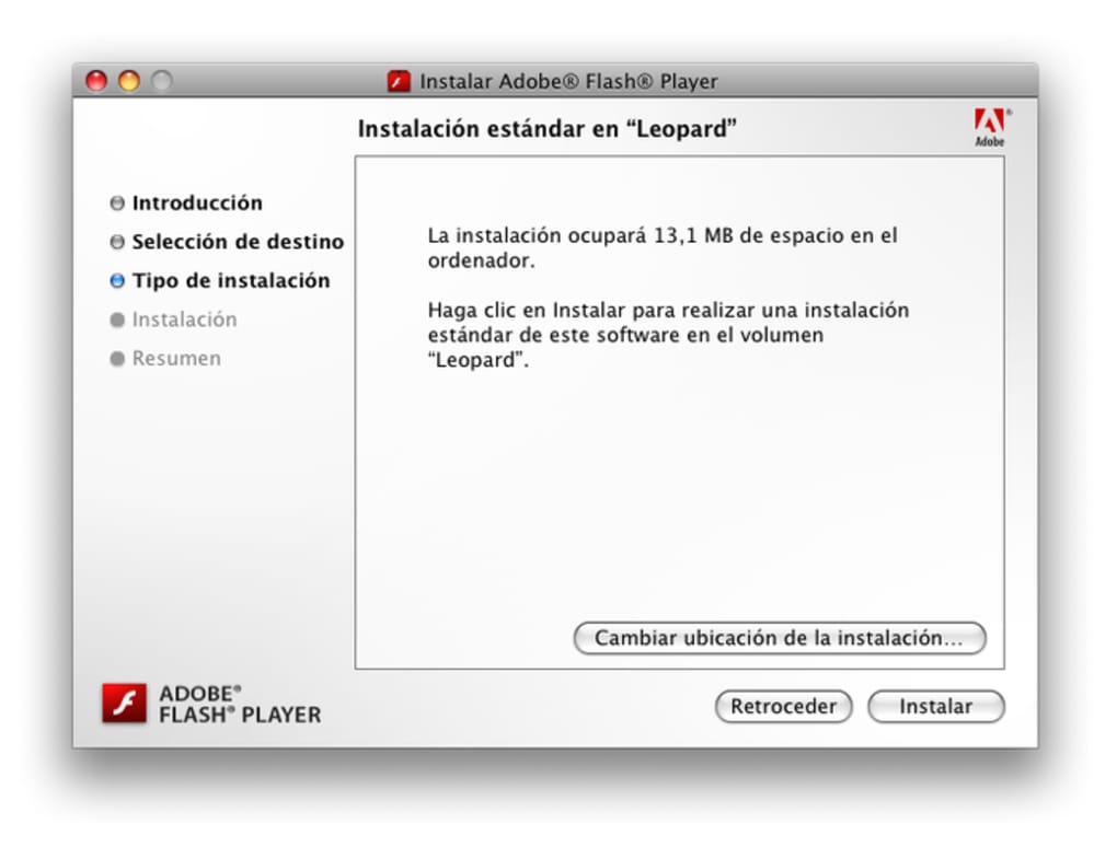 adobe flash player version 10 mac